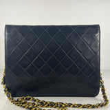 Vintage Classic Shoulder Bag with Pushlock