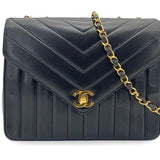 Vintage Chevron Quilted Envelope Flap