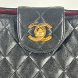 Chanel Black Lambskin Shoulder Bag