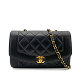 Black Vintage Small Diana Flap (Available at Ladybird)