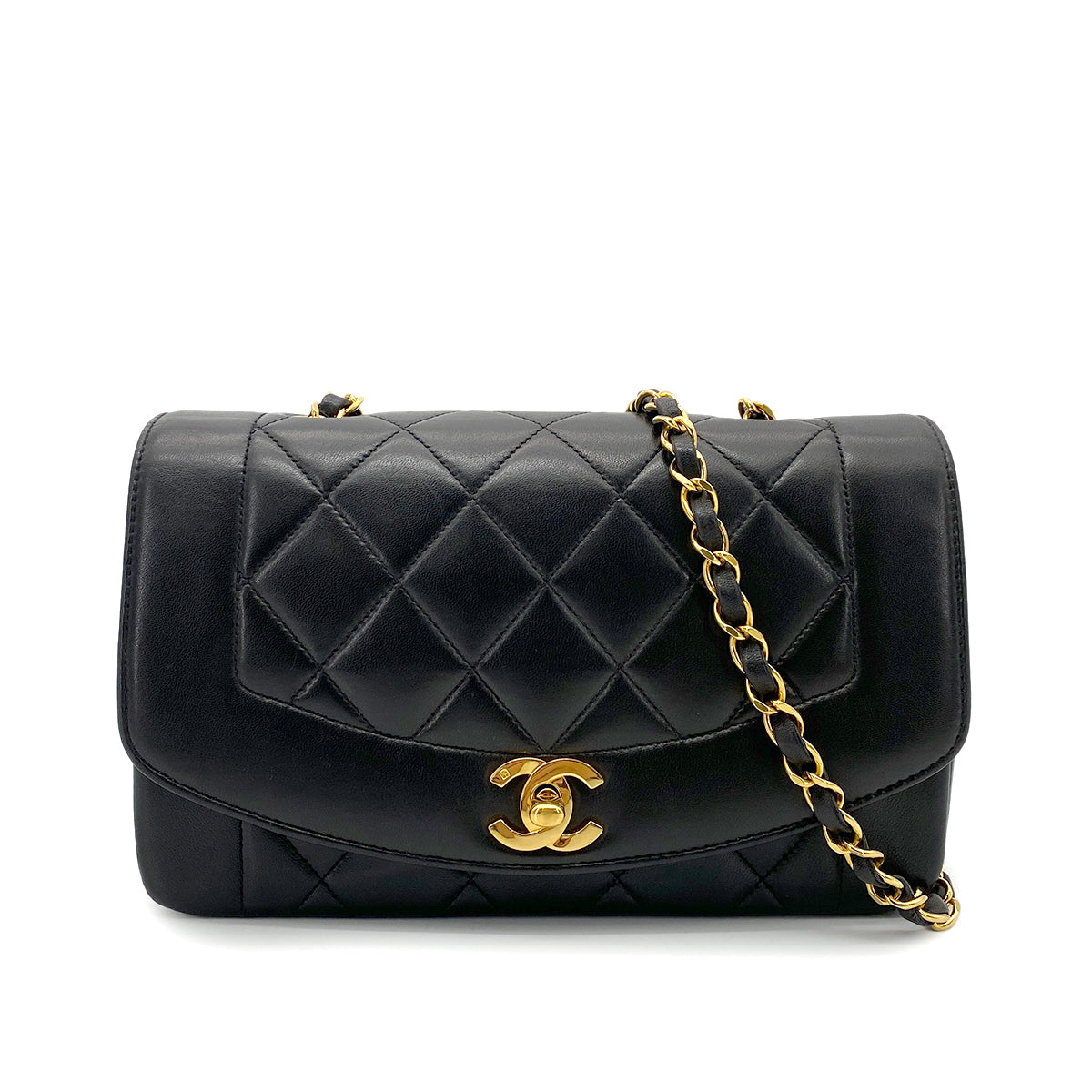 Black Vintage Small Diana Flap (Available at Ladybird)