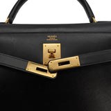 Hermes Kelly 32 - black box (Circle Y stamp)