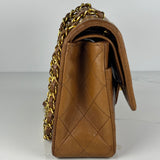 Vintage Camel Medium Classic Double Flap