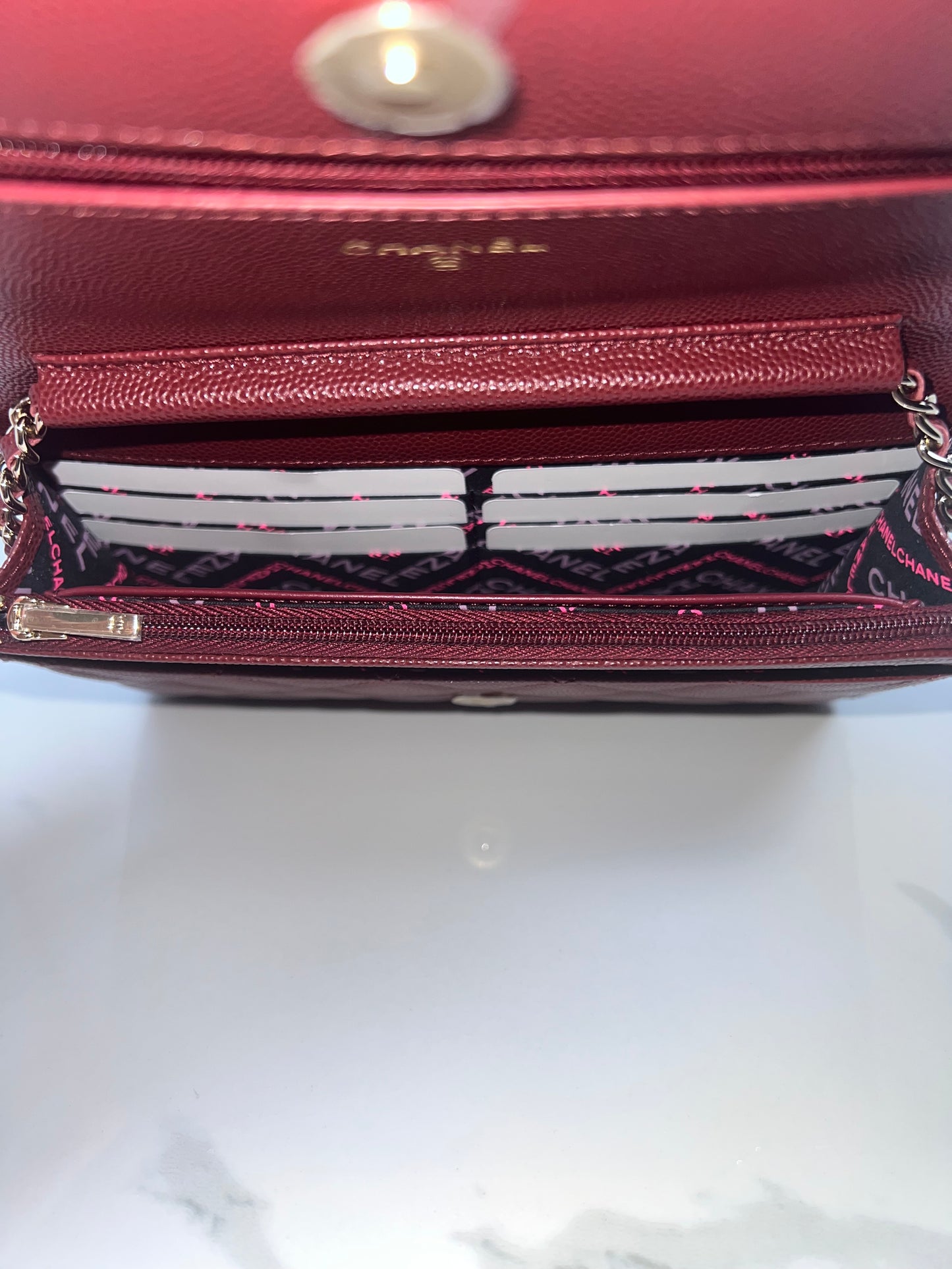 Burgundy Wallet on Chain