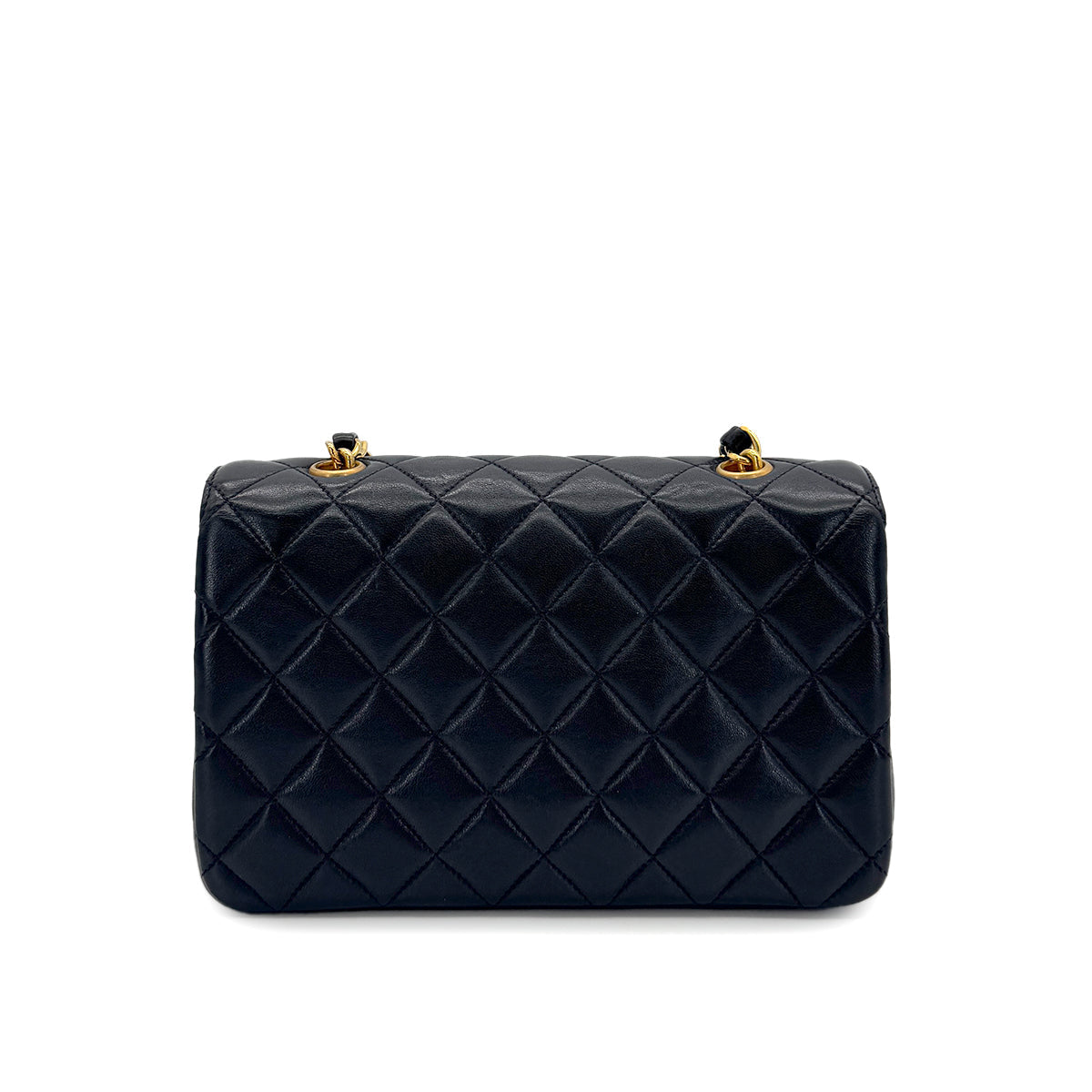 Vintage Navy Curved Mini Flap (Available at Ladybird)