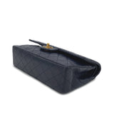 Vintage Navy Medium Classic Flap