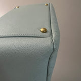 Vintage Light Blue Petite Shopping Tote