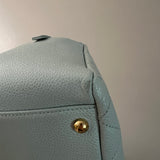 Vintage Light Blue Petite Shopping Tote