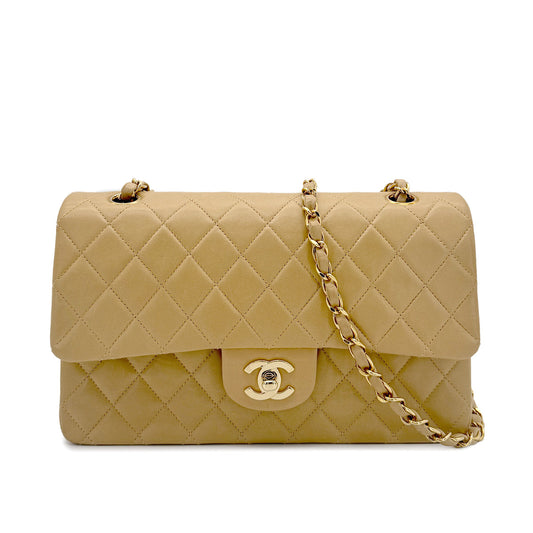 Vintage Beige Medium Classic Flap