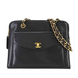 Vintage Chain Tote - Black Caviar