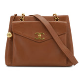 Vintage Coco Ball Tote - cognac caviar