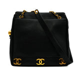 Vintage Triple Coco Vertical Tote - black caviar