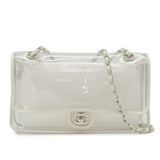 Stadium bag - white lambskin and vinyl