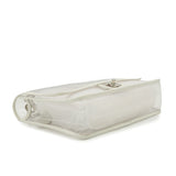 Stadium bag - white lambskin and vinyl