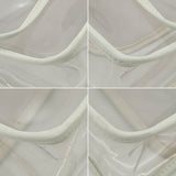 Stadium bag - white lambskin and vinyl