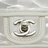 Stadium bag - white lambskin and vinyl