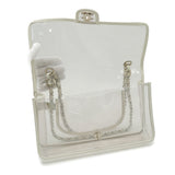 Stadium bag - white lambskin and vinyl