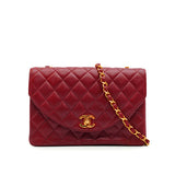 Vintage Half Moon Flap - bordeaux lambskin