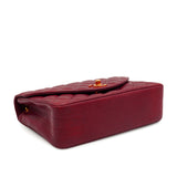 Vintage Half Moon Flap - bordeaux lambskin