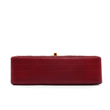 Vintage Half Moon Flap - bordeaux lambskin