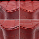 Vintage Half Moon Flap - bordeaux lambskin