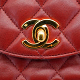 Vintage Half Moon Flap - bordeaux lambskin