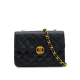 Vintage mini encircled crossbody - navy lambskin