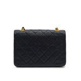 Vintage mini encircled crossbody - navy lambskin