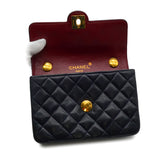 Vintage mini encircled crossbody - navy lambskin