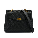 Quilted Caviar Tote