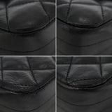 Vintage half moon flap - black lambskin