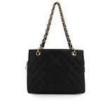 Vintage Shoulder Tote - black caviar