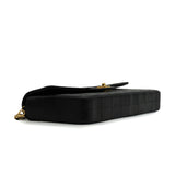Vintage Chanel Chocolate Bar Eat West - black lambskin