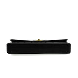 Vintage Chanel Chocolate Bar Eat West - black lambskin
