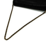 Vintage Chanel Chocolate Bar Eat West - black lambskin
