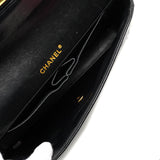 Vintage Chanel Chocolate Bar Eat West - black lambskin