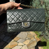 Vintage Medium Classic - Dark Green Lambskin (Series 1)