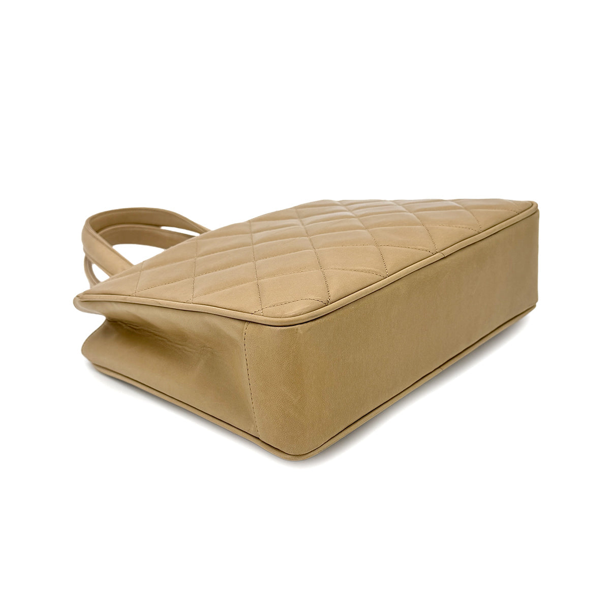 Vintage Turnlock Handbag - Beige Lambskin