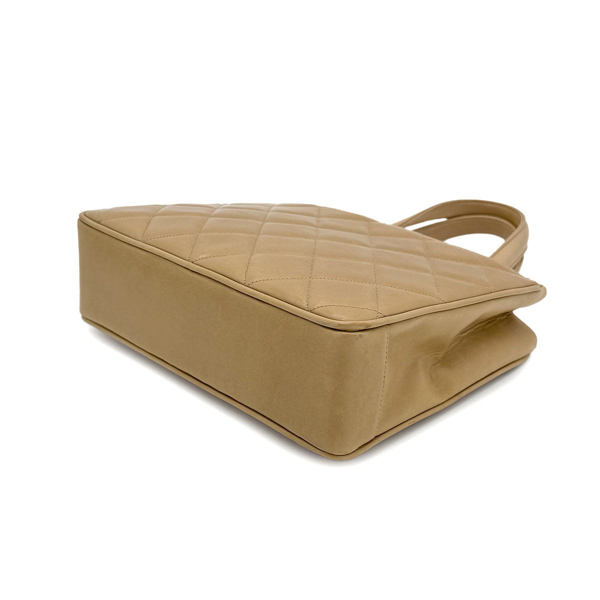 Vintage Turnlock Handbag - Beige Lambskin