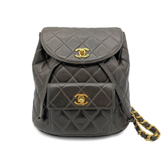 Vintage Duma Backpack - Khaki Lambskin