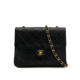 Vintage Square Classic- Black Lambskin