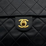 Vintage Square Classic- Black Lambskin