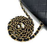 Vintage Square Classic- Black Lambskin
