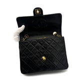 Vintage Square Classic- Black Lambskin