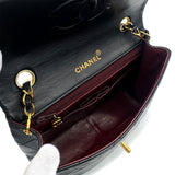 Vintage Square Classic- Black Lambskin