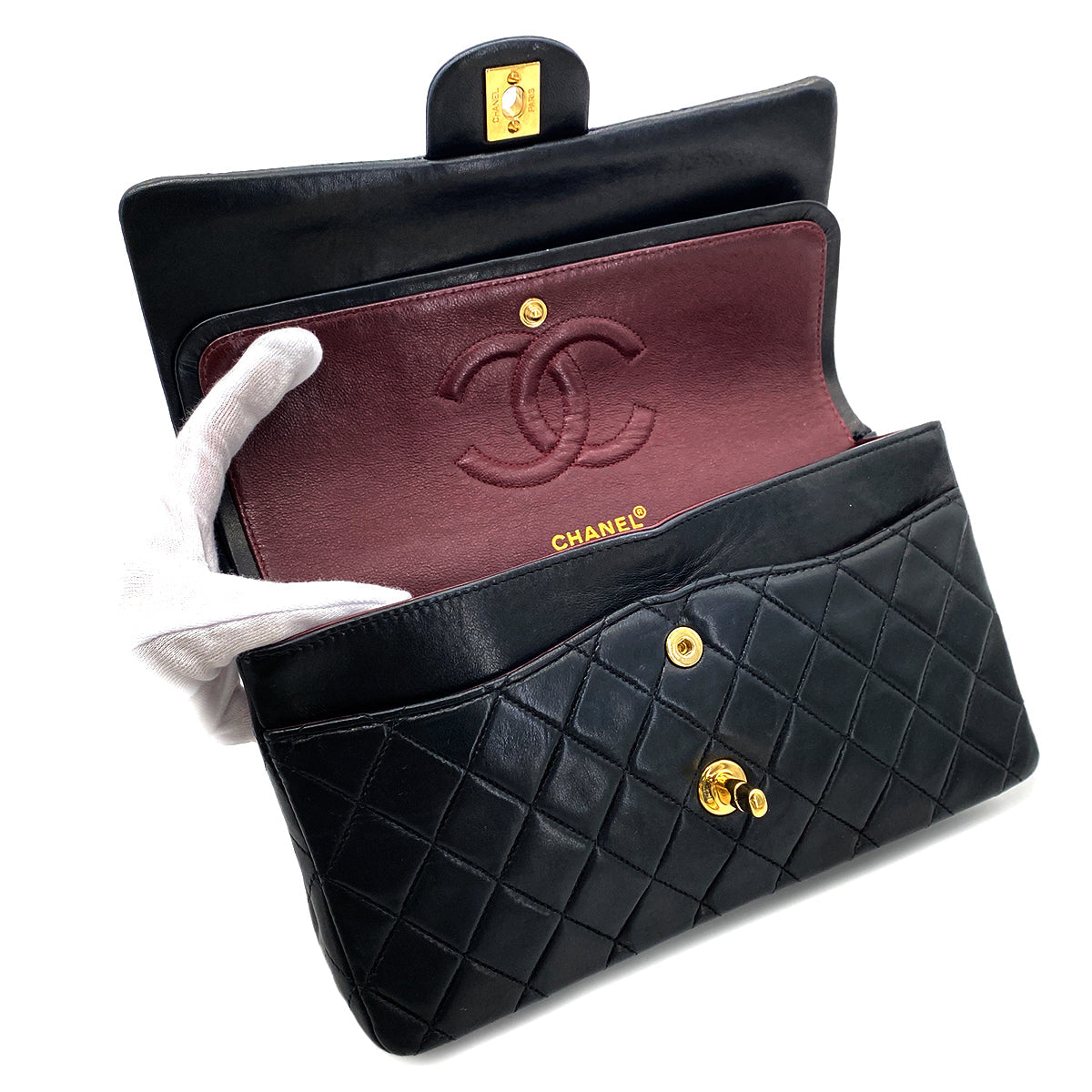 Vintage Medium Classic Flap - Black Lambskin (pre-order)