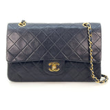 Vintage Medium Classic Flap - Black Lambskin