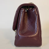 Burgundy Square Classic Flap