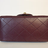 Burgundy Square Classic Flap