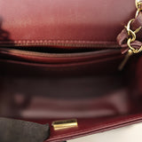 Burgundy Square Classic Flap